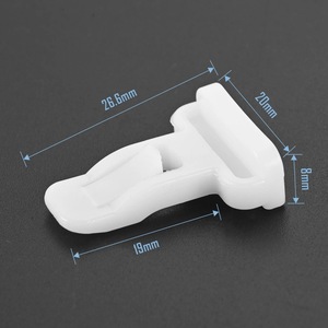 Lexus 75392-35220 White Nylon Interior <b>Trim</b> <b>Clip</b> Dash Panel Retainer 26.6mm x 20mm x 8mm - Product Image 1