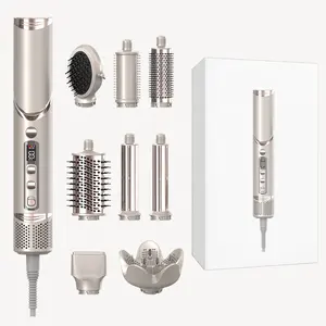 8 In 1 <strong>Hair</strong> Styling And Drying System Powerful High Speed <strong>Hair</strong> <strong>Dryer</strong> Brush Multi-Styler With Auto-Wrap Curlers - Product Image 1