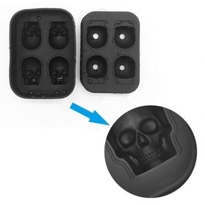 New Arrival Eco-Friendly Skull Shaped <b>Silicone</b> Ice Cube Molds Eco-Friendly Ice Cream <b>Tools</b> for Drinks & Ice Makers - Product Image 4