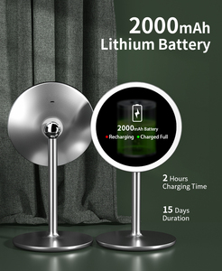 M3 đương đại có thể điều chỉnh độ sáng chiếu sáng gương trang điểm mặt cổ điển với gương mini 10x - Product Image 3