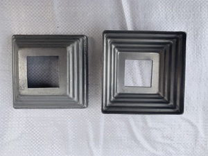 Feuille et fleur ornementales en métal estampé pour <span class=keywords><strong>la</strong></span> base de poteau de clôture de porte en fer - Product Image 3