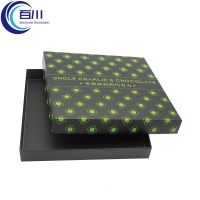 Caja de Regalo de Papel Reciclable Ecológica Personalizada, Impresión de Logotipo en Lámina Verde, Caja Rígida de Cartón para Regalos de Chocolate y Bocadillos