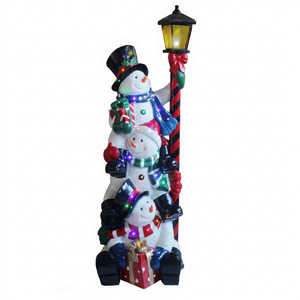 Muñecos de Nieve con Linterna de Palacio y Luces LED - Product Image 1