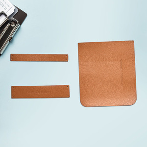 Etiquetas de cuero personalizadas de la marca Jiayu, rectangulares, con impresión por transferencia térmica, lavables, para prendas de vestir, ropa y textiles para el hogar. - Product Image 2