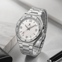 Montre à double fuseau horaire GMT pour homme, en acier inoxydable, quartz, lumineuse, étanche, montre de sport de voyage