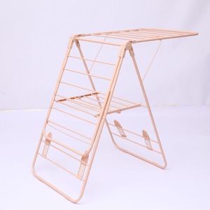 Séchoir à <span class=keywords><strong>linge</strong></span> portable à aile pliante pour l'extérieur et la maison pour sèche-serviettes avec <span class=keywords><strong>barre</strong></span> de suspension - Product Image 4