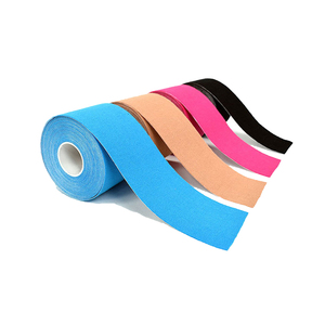 Cinta adhesiva de algodón para aliviar el dolor, cinceles elásticos transpirables para kinesiología, deportes atléticos, no látex, 10cm, 5m, CE - Product Image 1