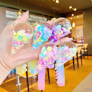 Llavero QYS de Acrílico con Burbujas Flotantes, Colgante Líquido, Adorno de Dibujos Animados para Bolsos y Mochilas, Regalo - Product Image 2