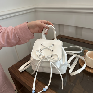 Zaino da donna a tracolla in stile scuola con borraccia portatile da viaggio - Product Image 1