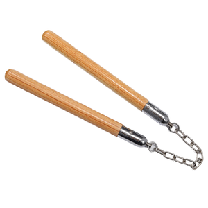 Nunchaku en bois massif à deux sections pour l'entraînement aux arts martiaux - Product Image 4
