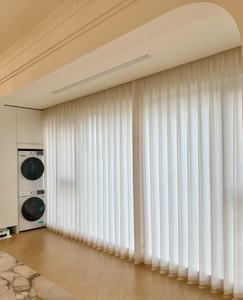 <span class=keywords><strong>Tende</strong></span> Moderne in Lino Trasparente per Finestre alla Francese con Funzione Oscurante, per <span class=keywords><strong>Soggiorno</strong></span> o Camera da Letto, da Usare Singolarmente o Abbinate a Drappeggi - Product Image 1