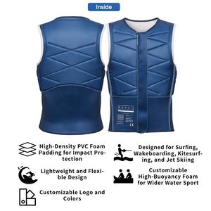 سترة اكيبوارد مصنوعة خصيصًا للرجال من Neoprene للنساء Jet Ski Gilet De Sauvetage سترة صدرية صدرية صدرية صدرية صدرية صدرية بسوستة أمامية للبالغين - Product Image 2