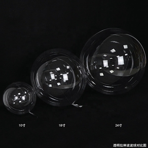 Balon Transparan Jernih Grosir Ukuran 20 inci Mulut Lebar 7.5cm Balon Gelembung BOBO Balon LED untuk Perlengkapan Pesta Ulang Tahun - Product Image 3