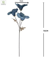 Offre Spéciale fleur artificielle 3 têtes fleur d'hibiscus hibiscus en soie pour décorations de maison de mariage
