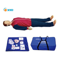 Simulador de RCP de Cuerpo Completo para Entrenamiento de Reanimación Cardiopulmonar en Emergencias Médicas, Maniquí de Entrenamiento de Primeros Auxilios con Certificación CE/ISO