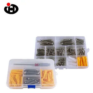 JINGHONG Hot Sale Nylon Expansion Plugs Aerated Concrete Assorted Household Hardware Kit