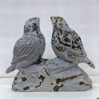 Vente en gros de sculptures en pierre naturelle de jaspe, représentant un dragon, un oiseau ou une lézard, artisanat en cristal sculpté, objets de guérison pour la décoration