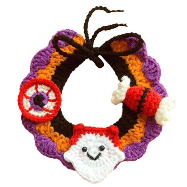 [halloween] happy ghost candy eyeball bib