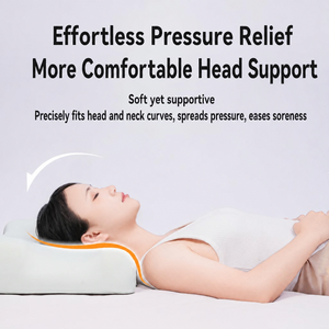 Cuscino Cervicale in Memory Foam Ergonomico con Supporto Ortopedico per Chi Dorme su un Fianco o sulla Schiena, con Fodera Lavabile - Product Image 2