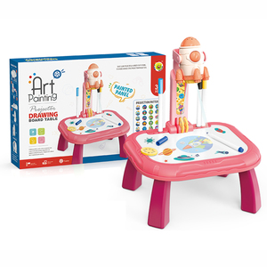 Giocattoli da disegno in plastica educativi precoci per bambini giocattoli da disegno con torcia elettrica da tavolo da disegno - Product Image 2