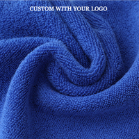 Customized Logo Black Cotton Towel 30*30cm 35*35cm Small Soft Square Hair Care Hand Towel Beauty Gift Yoga Sports Gym Wholesale