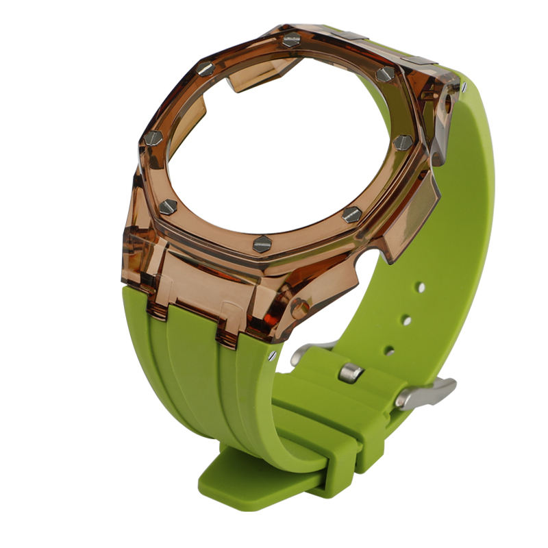 GA-2100 WBrown cas + bande verte