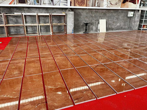 Marbre rouge veiné d'<span class=keywords><strong>Alicante</strong></span> (Espagne) pour sols, comptoirs et revêtements muraux – Dalle de marbre rouge - Product Image 4
