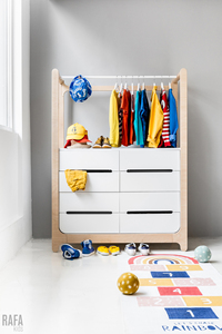 <span class=keywords><strong>Armoire</strong></span> robuste pour bébé avec 8 tiroirs, <span class=keywords><strong>armoire</strong></span> de rangement sécurisée pour enfants <span class=keywords><strong>et</strong></span> penderie - Product Image 3