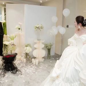 New Foldable Paper Columns <b>Display</b> Pedestals <b>Stands</b> Table Centerpiece Wedding Decoration Cylinder Pedestal <b>Stand</b> for Parties - Product Image 2