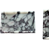 SAIDKOCC moderne luxe marbre incurvé Calacatta alto plateau décoration modèle chambre hôtel chez l'habitant lavabo artisanat décoration