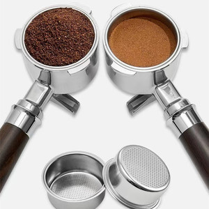 Portafiltro de Doble Boquilla Reutilizable de Acero Inoxidable 304 de 51 mm para HIBREW H10B/Delonghi EM450M/Mr. Filtro para Café/<span class=keywords><strong>Oster</strong></span>/Brayer BR1101 - Product Image 6