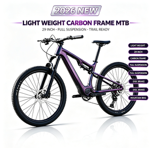 2026 NIEUWE Lichtgewicht 29 Inch Carbon Frame Full Suspension Mountainbike MTB Full Suspension Met Carbon Frame - Product Image 1