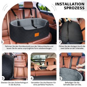 Fabrikpreis Abnehmbarer Haustier-Autositz Waschbarer Hunde-Sicherheitsgurt Komfortables Hunde-Autobett Haustierbett fürs Auto - Product Image 5
