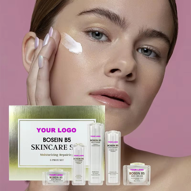 Custom Organic Herbal Bosein Face Skin Care Set Centella Hyaluronic Acid Ceramide Sulfate-free Moisturizing Repair Hydrating