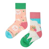 Confort Design mignon 3D animaux motif usine garçons filles coloré point coton chaussette Logo personnalisé dessin animé enfants chaussettes