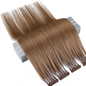 Extensiones de cabello 6d preadheridas de doble estiramiento Extensiones de cabello humano 6D de un donante original - Product Image 3