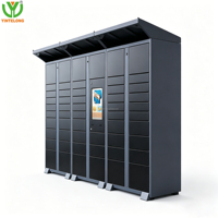 Système de casier de livraison intelligent Yinlong avec structure assemblée, écran tactile LED, conception durable et étanche