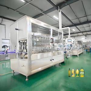 New Chất lượng cao sản xuất dầu đậu nành Máy chiết rót dầu đóng chai và đóng nắp dòng máy - Product Image 1