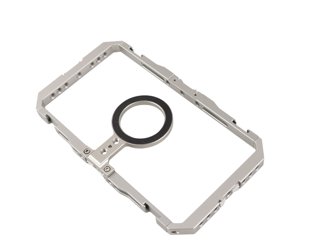 Kaliou Y075 Silver Magnetic Smartphone Cage Aluminum Alloy Handheld Phone Rig for iPhone Film-making Vlogging Accessories