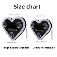 Maidsail Nouvelle lumière LED néon ambiante solaire en forme de cœur pour vitre arrière triangulaire de voiture 0.5W Modèle compatible OLIVER