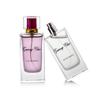 Parfums de classe à la fragrance longue durée, parfums originaux à l'odeur agréable, parfum pour femme à la fragrance longue durée avec couvercle carré en acrylique