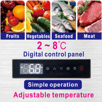 Mesa de Trabajo Refrigerada TC-18, Enfriamiento por Aire, Funcionamiento Estable, 2 Puertas, Acero Inoxidable, CE CB, Equipo de Cocina para Catering Comercial