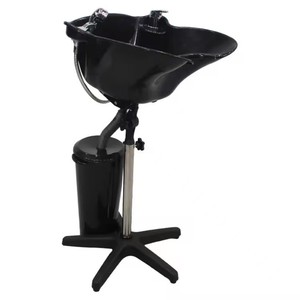 <span class=keywords><strong>Bac</strong></span> à shampoing <span class=keywords><strong>portable</strong></span> en plastique noir pour équipement de salon - Product Image 2