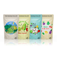 Sachets Doypack Hermétiques Refermables Personnalisés pour Snacks, Emballage Alimentaire en Plastique Imprimé, Sachets Autoportants en Feuille d'Aluminium pour Noix de Cajou