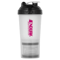 Gobelet shaker en plastique PP de 600 ml (20 oz) sans BPA, bouteille de mélange pour la salle de sport et les sports, avec compartiment pour poudre et pilules