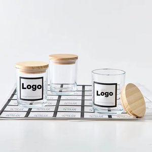 Fabrika Çıkışı 300ml/10OZ Şeffaf Kalın Cam Mum Kavanozları 6'lı Paket/koli 7 Günlük Hızlı Kargo - Product Image 5