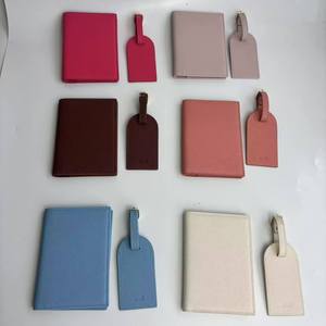 Nuovissimo Set Regalo con <span class=keywords><strong>Portapassaporto</strong></span> e Etichetta per Bagagli <span class=keywords><strong>in</strong></span> <span class=keywords><strong>Pelle</strong></span> PU da Viaggio con Logo Personalizzato - Product Image 6