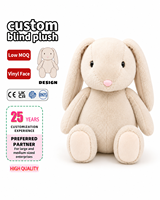 Jouet en peluche personnalisé OEM, lapin beige aux longues oreilles