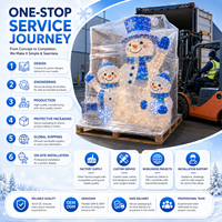 Riesige Schneemann-Familien-Laterne für Winterwunderland Weihnachts-Einkaufszentrum-Dekoration