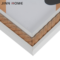 Jinn Home E1 Cadres photo en bois MDF 5x7 Décoration classique Tapis de cadre photo Tenture murale Affichage de table Conception personnalisée